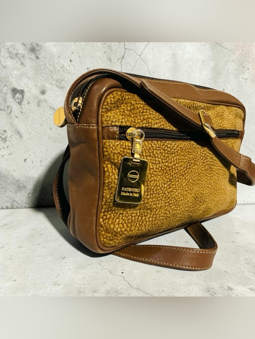 Borbonese Quail Suede Crossbody/Shoulder bag - Picture 7 of 10